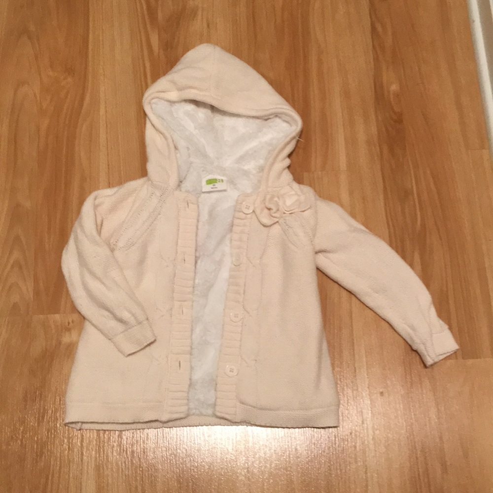 Cream fuzzy sweater